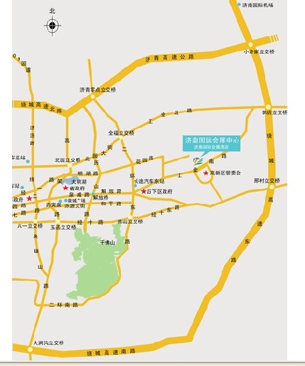 濟(jì)南國際會(huì)展中心交通圖